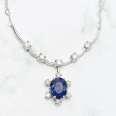 We bought Sapphire necklace 1.36ct K18WG