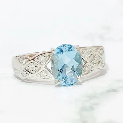 We bought Aquamarine Ring 1.02ct Pt900