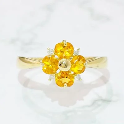 We bought Citrine Ring 0.80ct K18YG