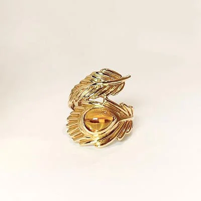 We bought Citrine Ring K18YG