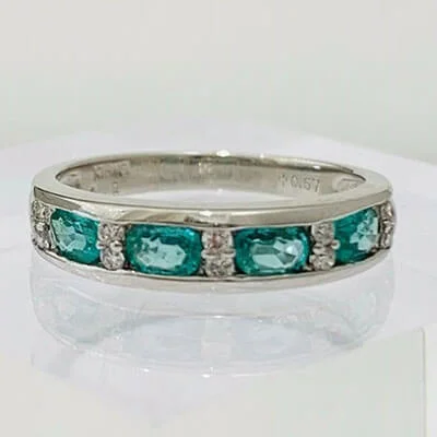 We bought Emerald Ring 0.57ct K18WG