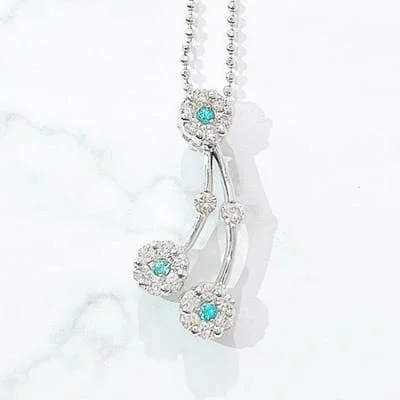 We bought Paraiba Tourmaline Necklace 0.05ct K18WG
