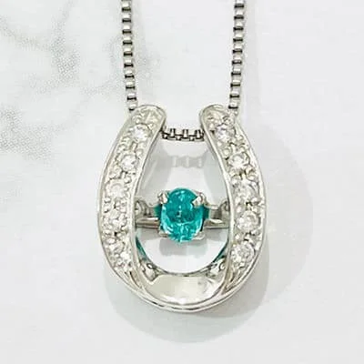 We bought Paraiba Tourmaline Necklace 0.03ct Pt900