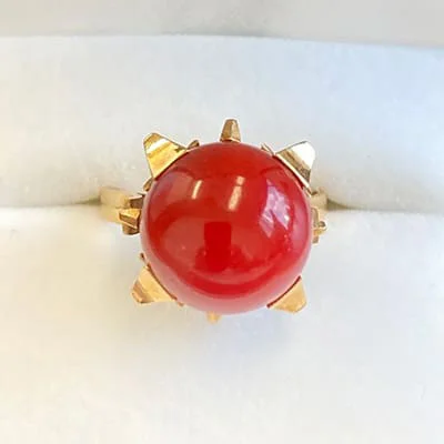 We bought Red Coral Ring K18YG