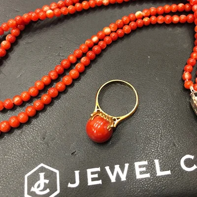 We bought Red Coral Ring K18YG