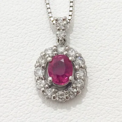 We bought Ruby Necklace 0.34ct K18WG