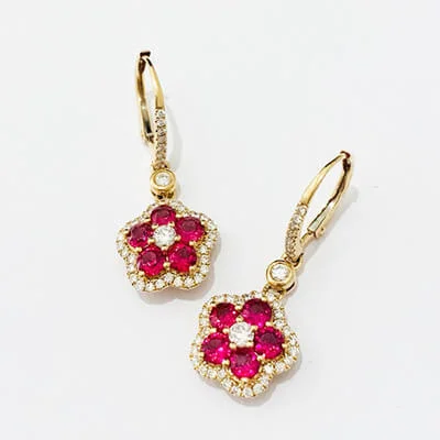 We bought Ruby Earrings 1.31ct K18YG