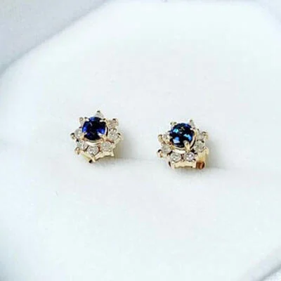 We bought Sapphire Earrings K18YG