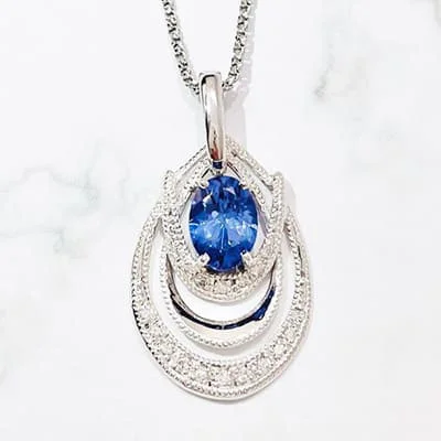 We bought Tanzanite Necklace 0.81ct K18WG