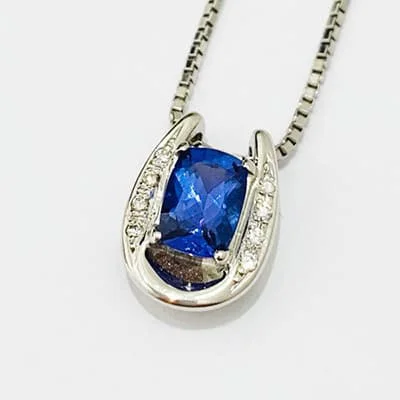 We bought Tanzanite Necklace 0.77ct Pt900