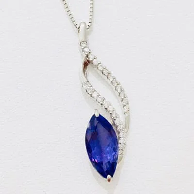 We bought Tanzanite Necklace 1.07ct Pt900
