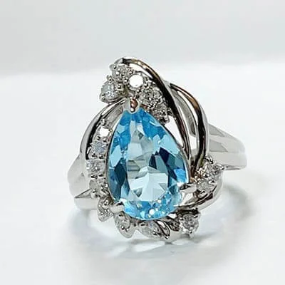We bought Topaz Ring 3.28ct Pt900