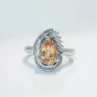 We bought Imperial Topaz Ring 1.73ct Pt900