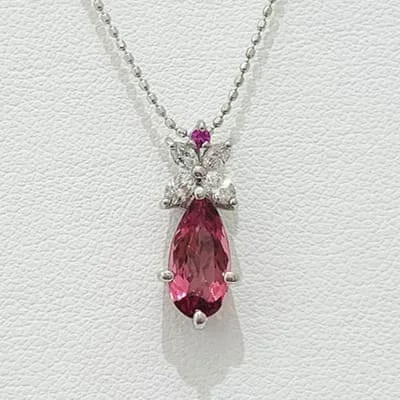 We bought Pink Tourmaline Necklace 1.25ct K18WG