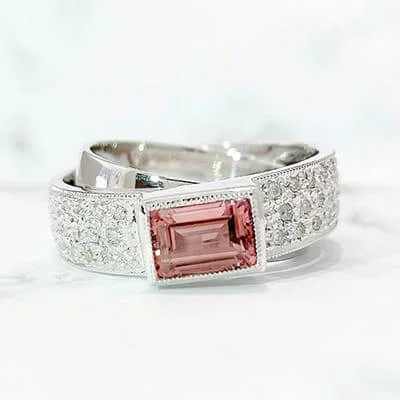 We bought Pink Tourmaline Ring 1.17ct K18WG