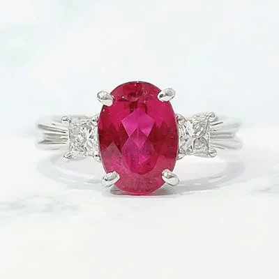 We bought Rubellite Tourmaline Ring 1.88ct Pt900