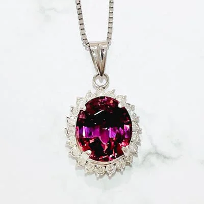 We bought Tourmaline Necklace 3.45ct Pt900