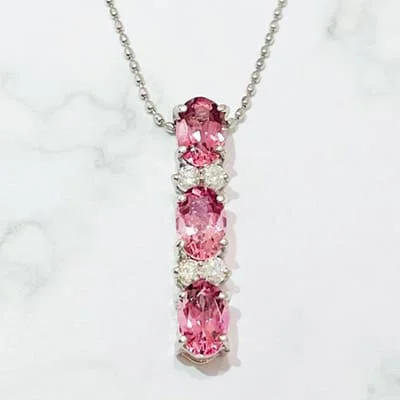 We bought Pink Tourmaline Necklace 1.20ct K18WG
