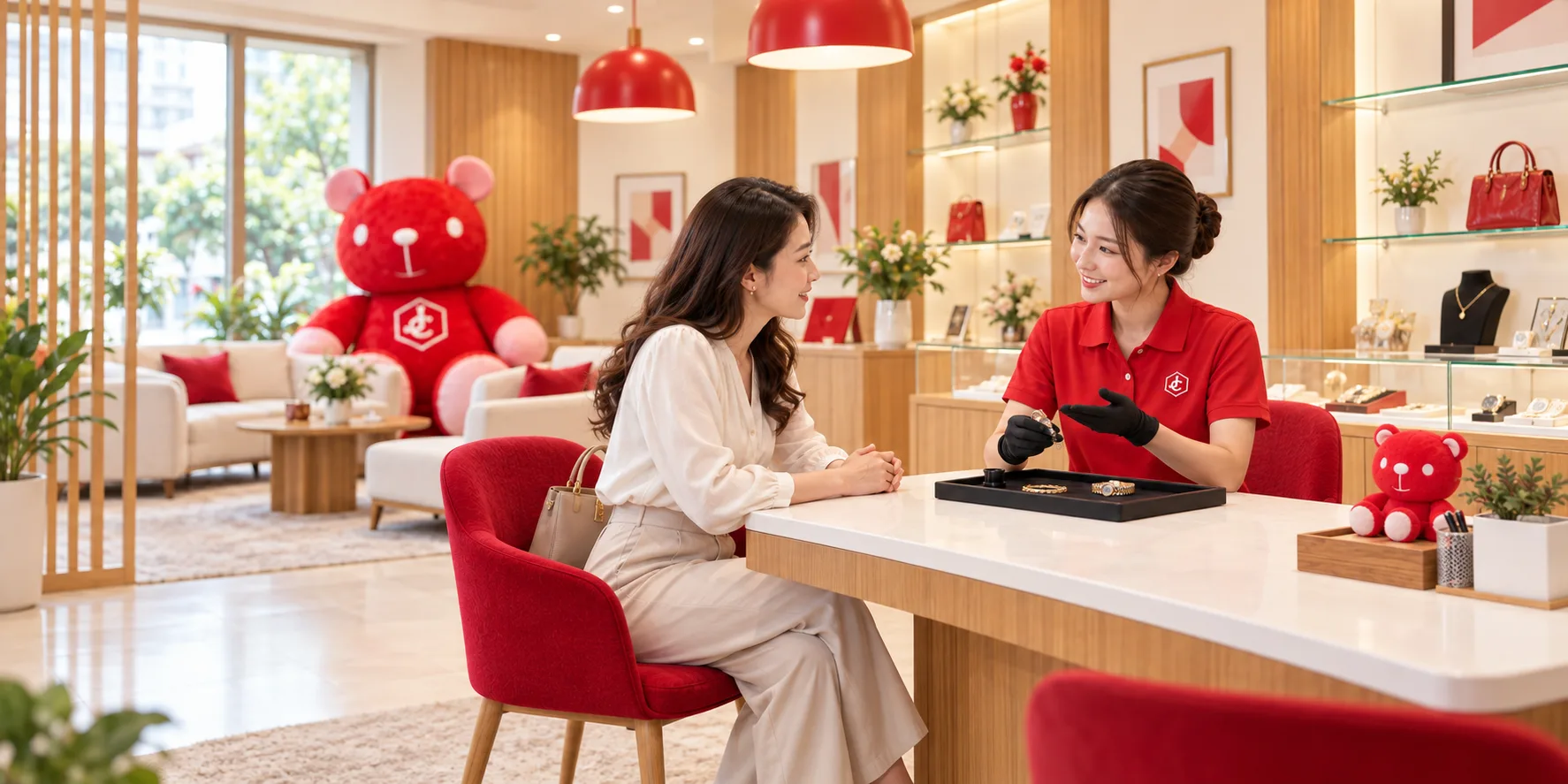 Không gian tư vấn tại Jewel Cafe Việt Nam